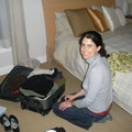 Unpacking in the Austin house